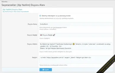 [Ap Yazılım] Announcement Area1.webp